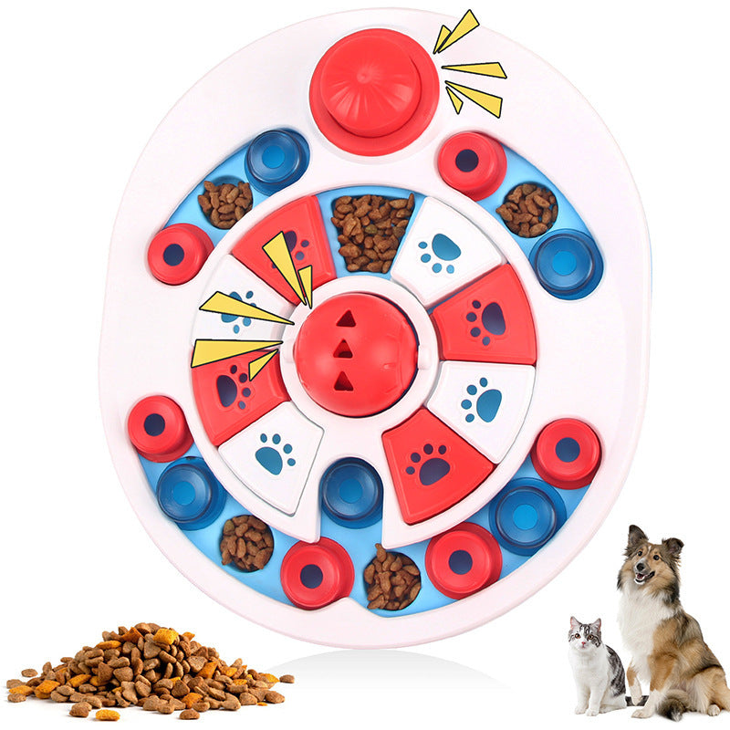 Amazon dog toys pet slow food bowl dog bowl training sound leaking food tray cat toys dog educational toys