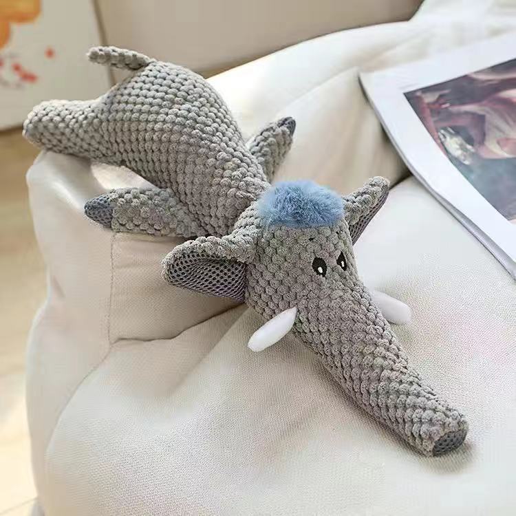 Pet toys large, medium and small dogs and cats bones resistant to tearing and biting sound BB called molar cotton rope to relieve boredom plush toys