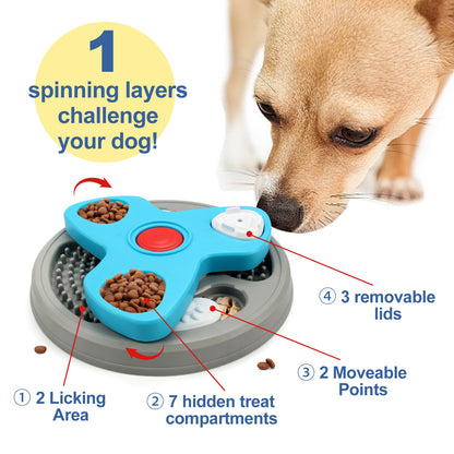 Amazon dog toys pet slow food bowl dog bowl training sound leaking food tray cat toys dog educational toys