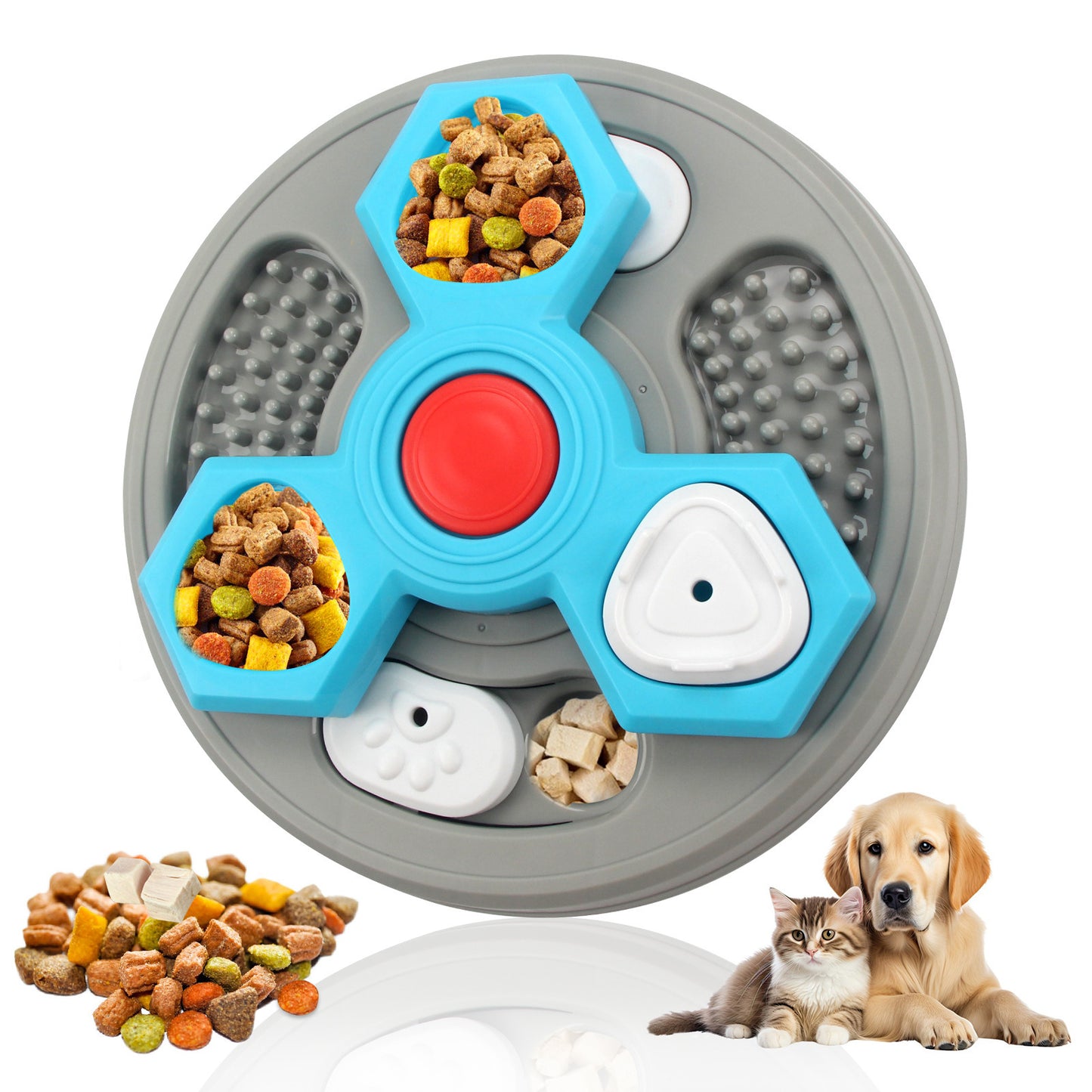Amazon dog toys pet slow food bowl dog bowl training sound leaking food tray cat toys dog educational toys