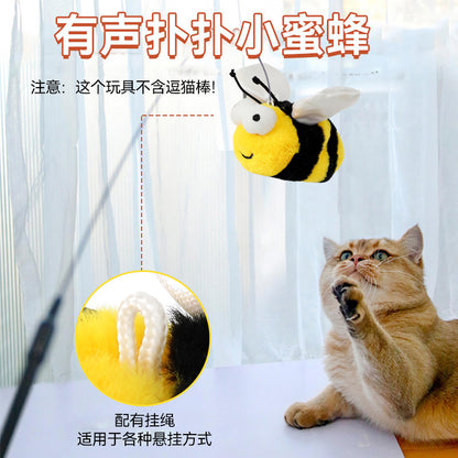 Cross-border pet toys cat plush intelligent simulation animal toys cat teaser cat self-entertainment artifact