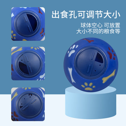 Pet toys chew dog food leaking ball size multi-color optional milk flavor rubber ball pet cat and dog toys 6