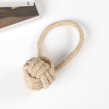 Amazon hot selling dog pet toys cotton and linen rope ball golden retriever Shiba Inu pet toys decompression toy set