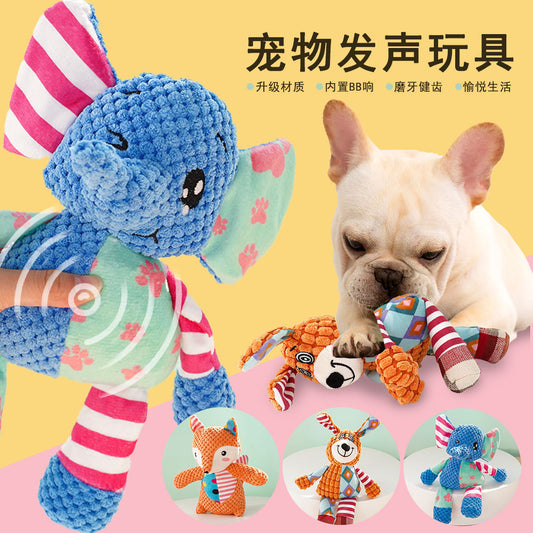 Amazon pet toys sound dog plush teething chewing interactive products cat pineapple medium and large dog