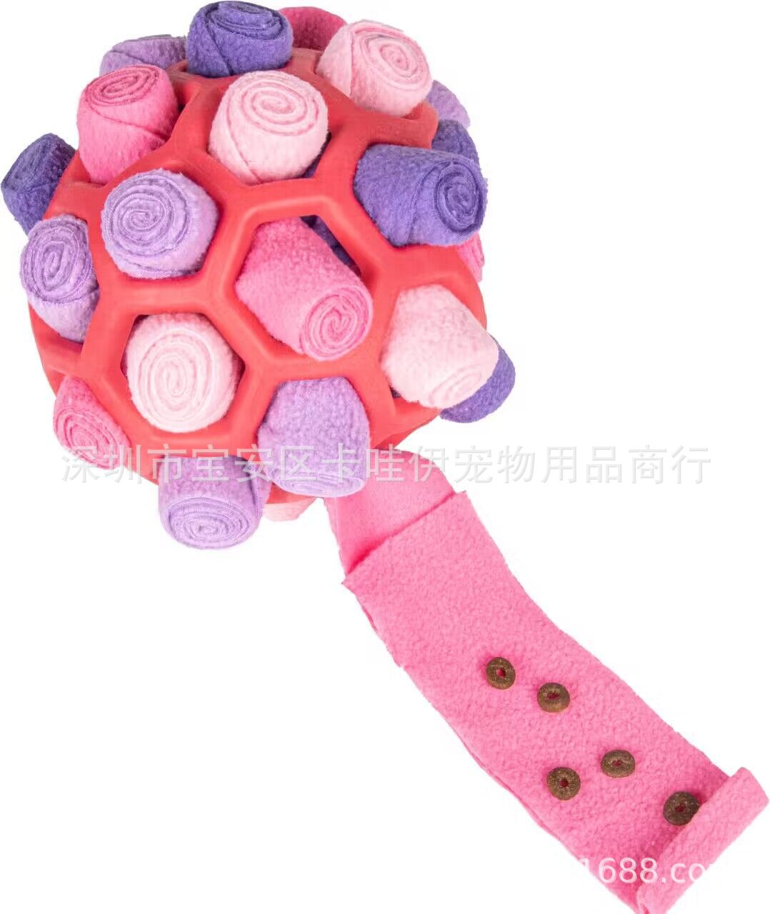 Cross-border hot-selling pet sniffing and exploding ball toys, dog blind box food hiding rubber ball educational sniffing and leaking food ball