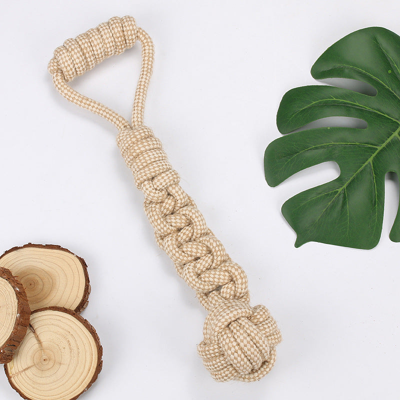 Amazon new pet toys dog cotton rope toys medium and large dog chew-resistant teething big dog toys wholesale