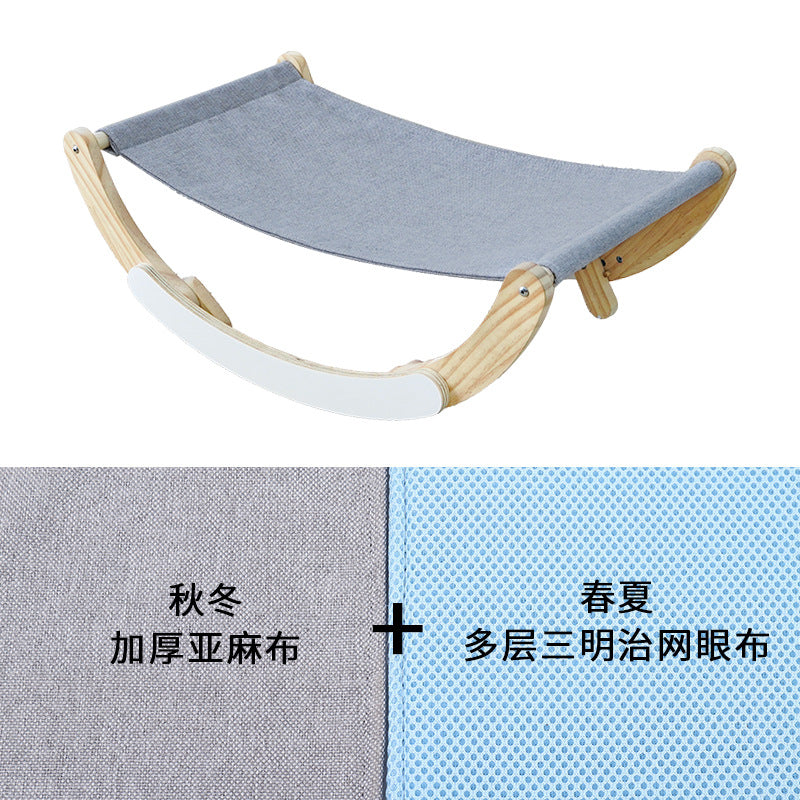 Cat rocking bed, summer cat bed, cat toys, cat supplies, pet rocking chair, cat hammock
