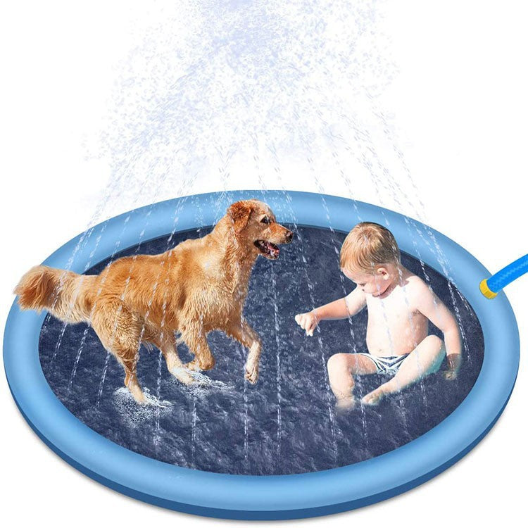 Thickened non-slip pet water spray mat children's play water toys sprinkler mat PVC pet water spray mat spot supply
