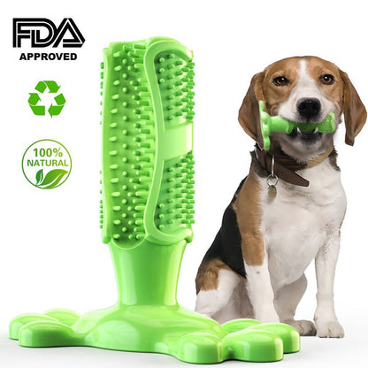 Pet dog toothbrush toys Cross-border teeth cleaning teeth grinding stick bone corn dog toys Wholesale pet teething toys