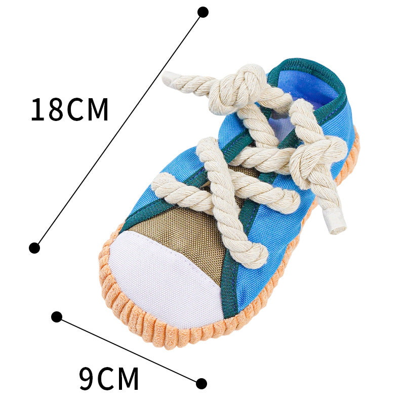 Dog toys, chew-resistant rope slippers, training Teddy Pomeranian puppies to consume physical energy, molars and relieve boredom, pet supplies