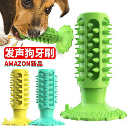 Pet dog toothbrush toys Cross-border teeth cleaning teeth grinding stick bone corn dog toys Wholesale pet teething toys