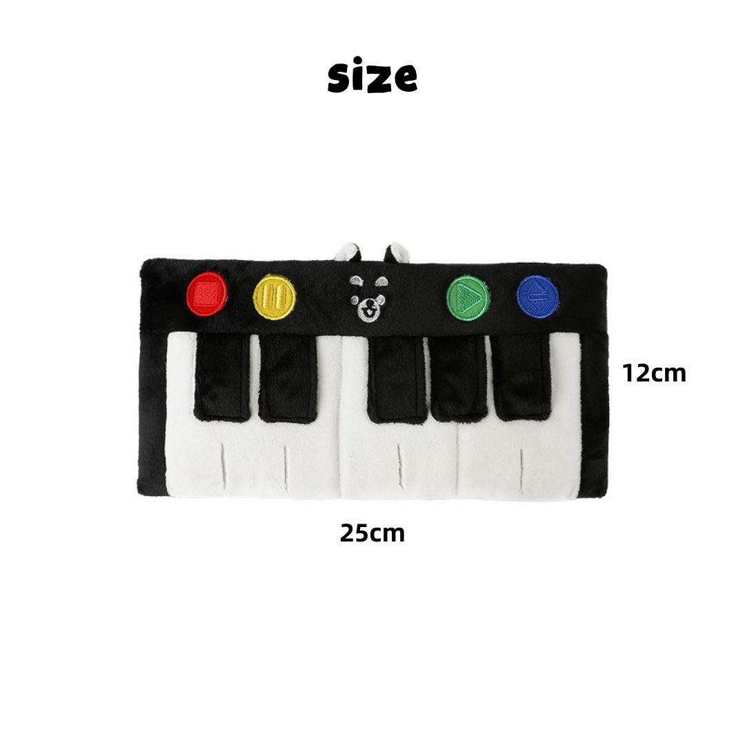 Spot Ins new Korean piano food sound baby barking toys dog toys export pet paper toys