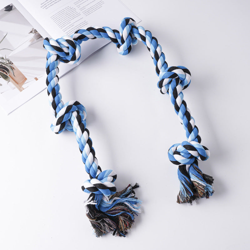 Amazon new pet toys dog cotton rope toys medium and large dog chew-resistant teething big dog toys wholesale