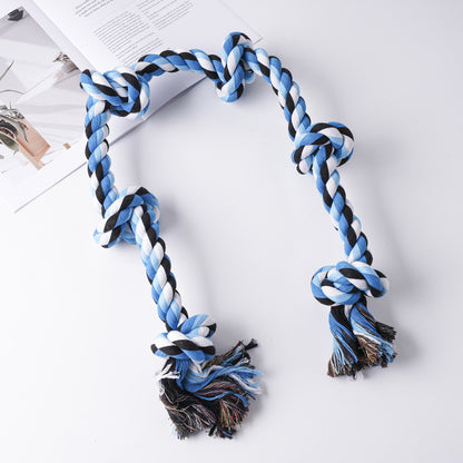 Amazon new pet toys dog cotton rope toys medium and large dog chew-resistant teething big dog toys wholesale