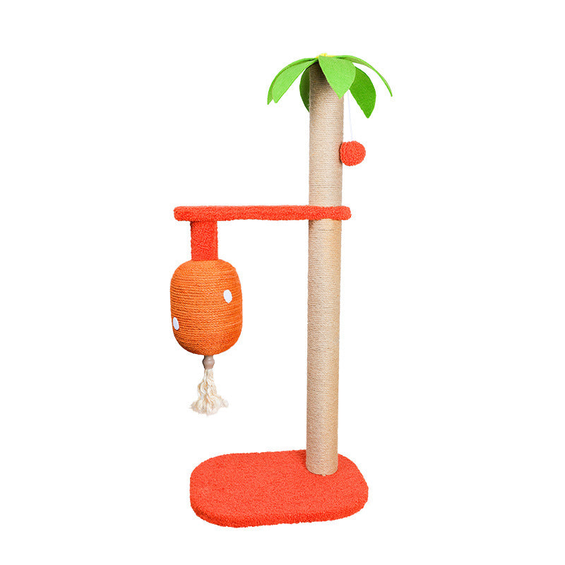 Pet toys cat sisal cat scratching post cat toys claw grinding coconut tree small cat climbing frame cat column