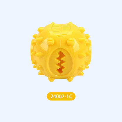 Cross-border foreign trade pet supplies dog toys grinding balls to vent energy and endure training chewing round TPR leaking food balls