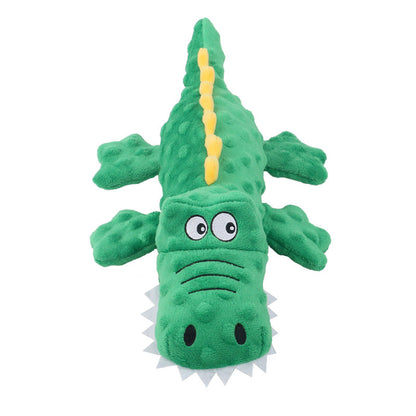 New Pet Plush Toy Sounding Crocodile Teething Resistant Cute Cartoon Dog Toy Pet Supplies