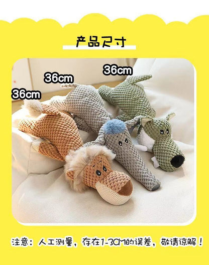 Pet toys large, medium and small dogs and cats bones resistant to tearing and biting sound BB called molar cotton rope to relieve boredom plush toys