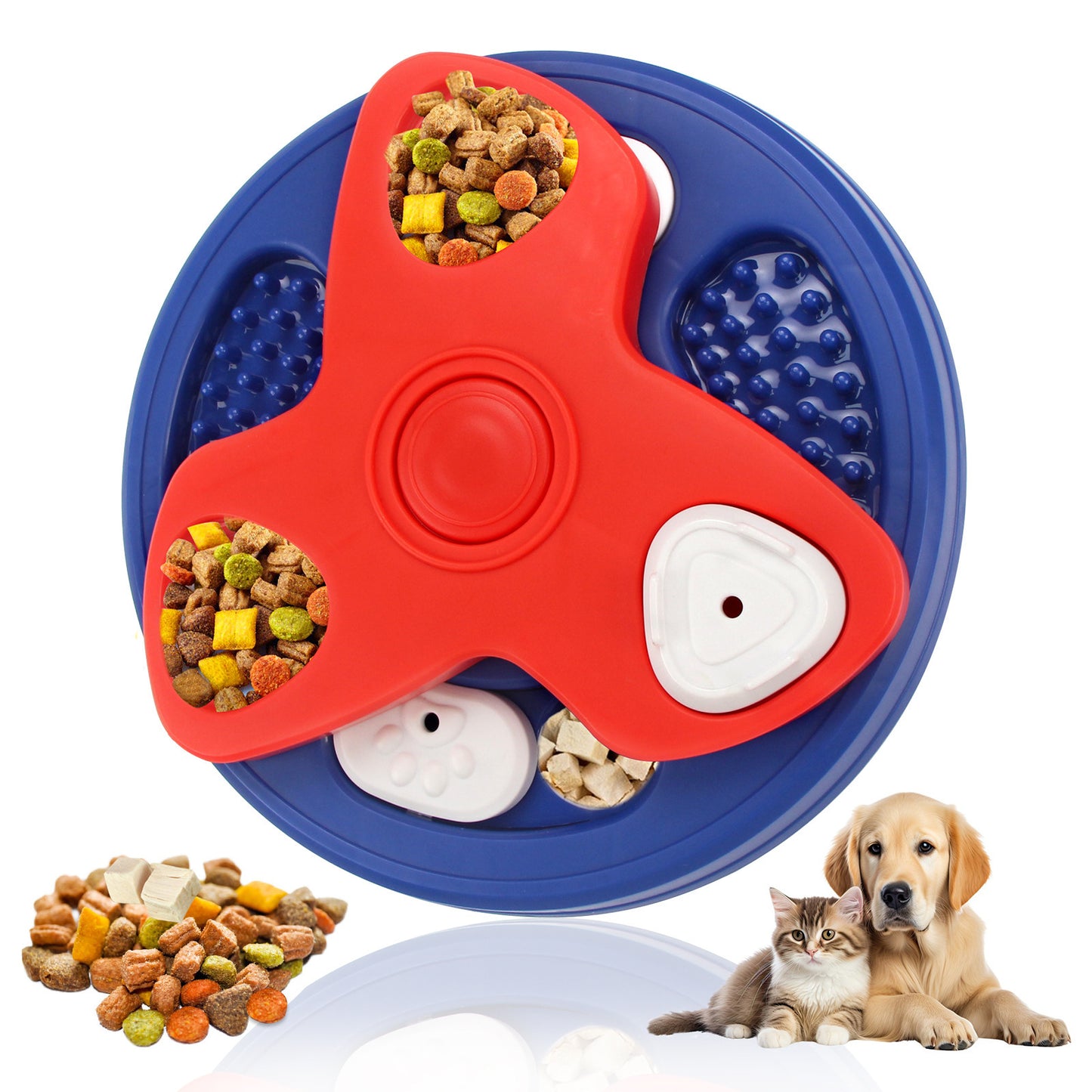 Amazon dog toys pet slow food bowl dog bowl training sound leaking food tray cat toys dog educational toys