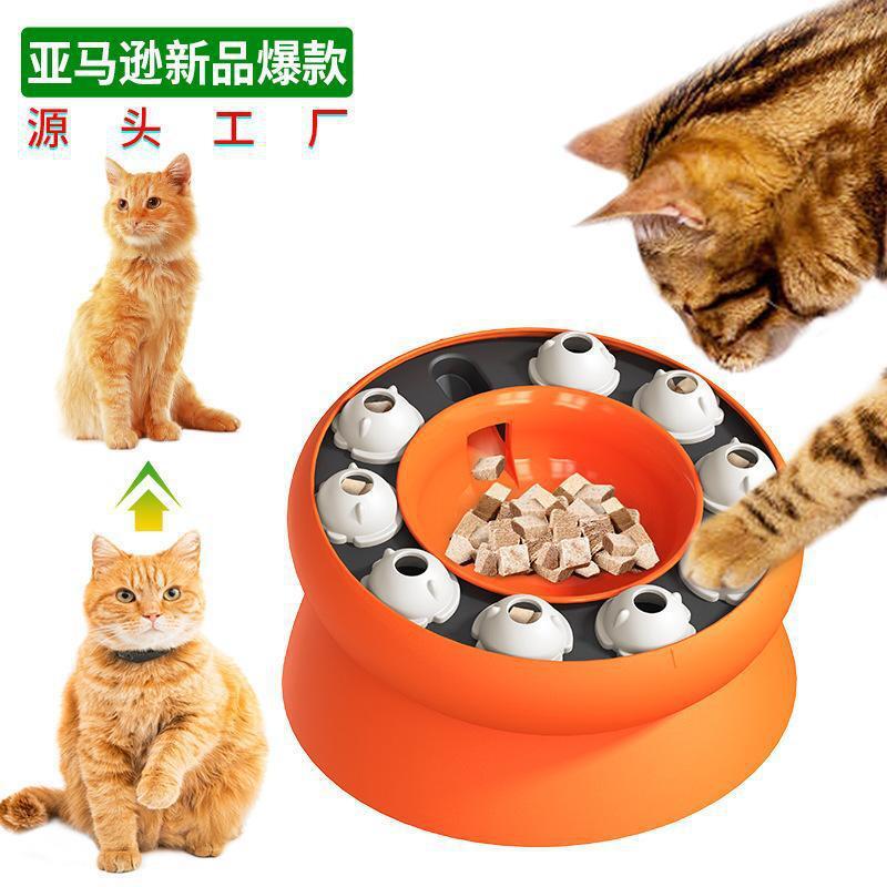 Pet cat toys Amazon new cat educational toys boring artifact interactive educational slow food cat bowl