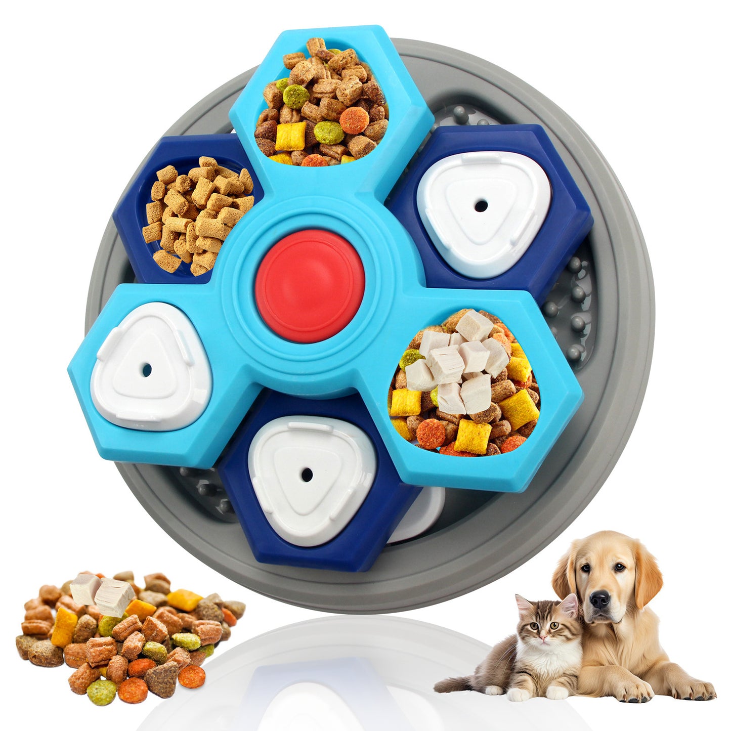 Amazon dog toys pet slow food bowl dog bowl training sound leaking food tray cat toys dog educational toys