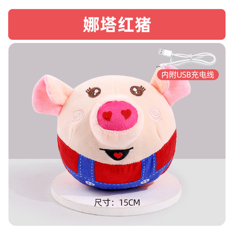 Dog toys self-entertainment artifact bite-resistant electric jumping ball pet Teddy Corgi consumes physical strength dog walking ball