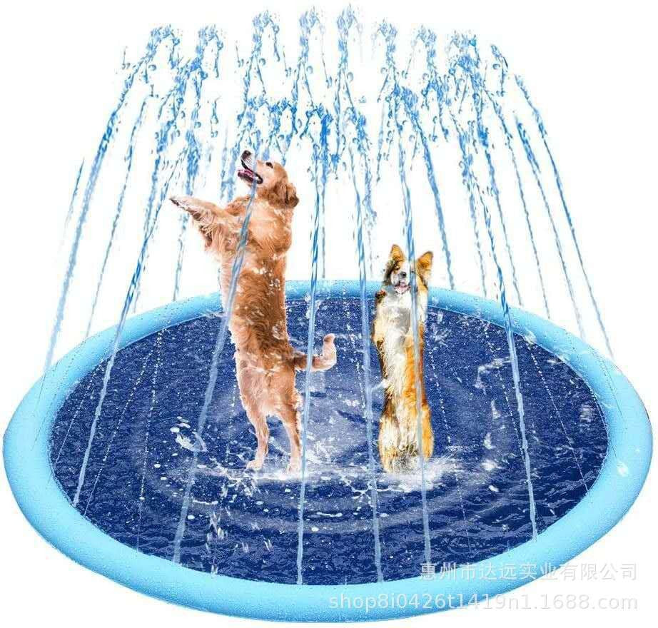 Thickened non-slip pet water spray mat children's play water toys sprinkler mat PVC pet water spray mat spot supply