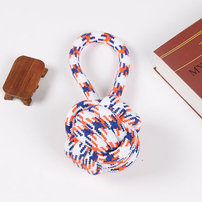 Amazon new pet toys dog cotton rope toys medium and large dog chew-resistant teething big dog toys wholesale