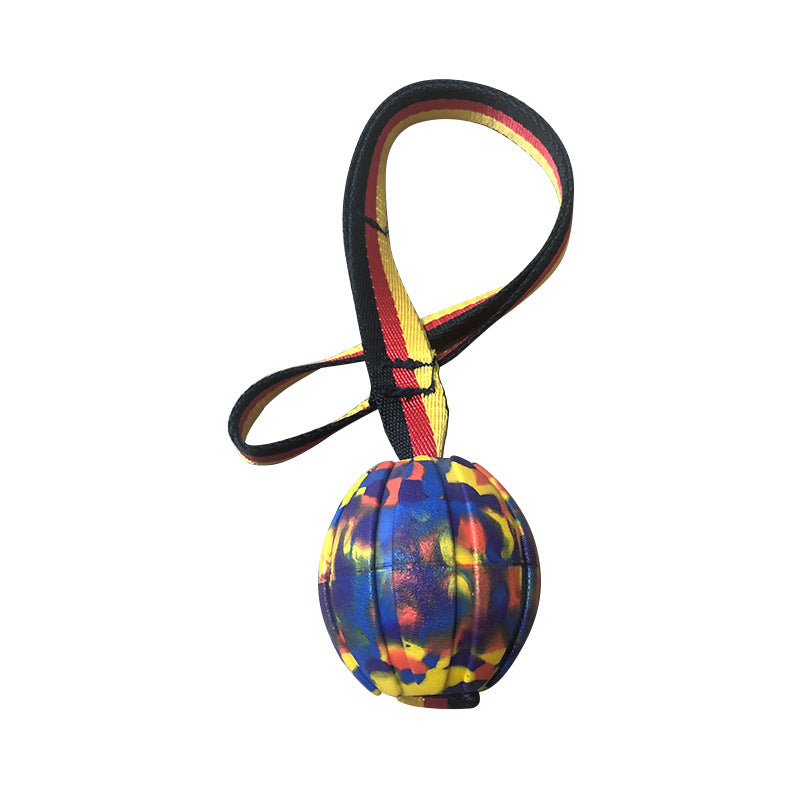 Pet toys and balls, new style rope single head ball training floating water resistant bite resistant pet supplies knotted ball
