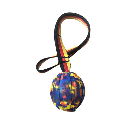 Pet toys and balls, new style rope single head ball training floating water resistant bite resistant pet supplies knotted ball