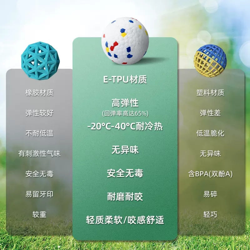 Dog toys chew-resistant ball chew-resistant dog ball Border Collie pet teething self-entertainment elastic solid explosive ball