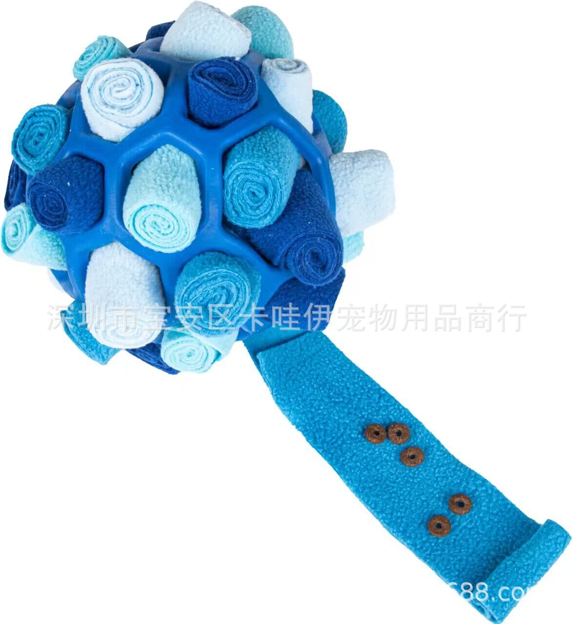 Cross-border hot-selling pet sniffing and exploding ball toys, dog blind box food hiding rubber ball educational sniffing and leaking food ball