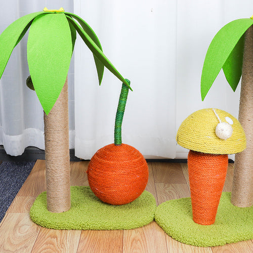 Pet toys cat sisal cat scratching post cat toys claw grinding coconut tree small cat climbing frame cat column