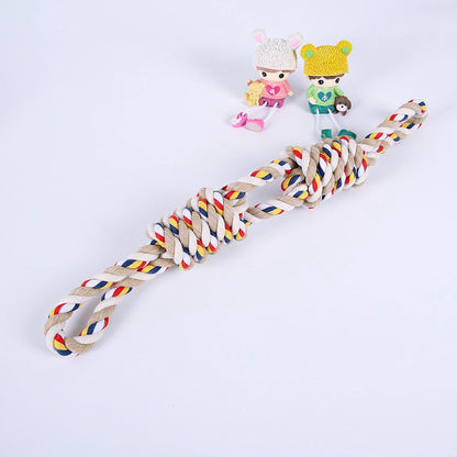 Amazon new pet toys dog cotton rope toys medium and large dog chew-resistant teething big dog toys wholesale