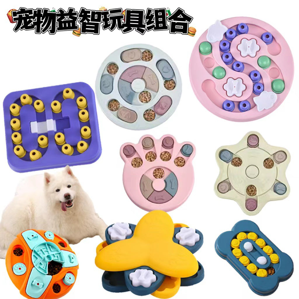 Amazon's new dog educational toys slow food tray anti-choking bowl hidden food bowl non-slip dog bowl cat bowl pet supplies