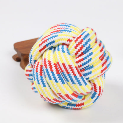 Amazon new pet toys dog cotton rope toys medium and large dog chew-resistant teething big dog toys wholesale
