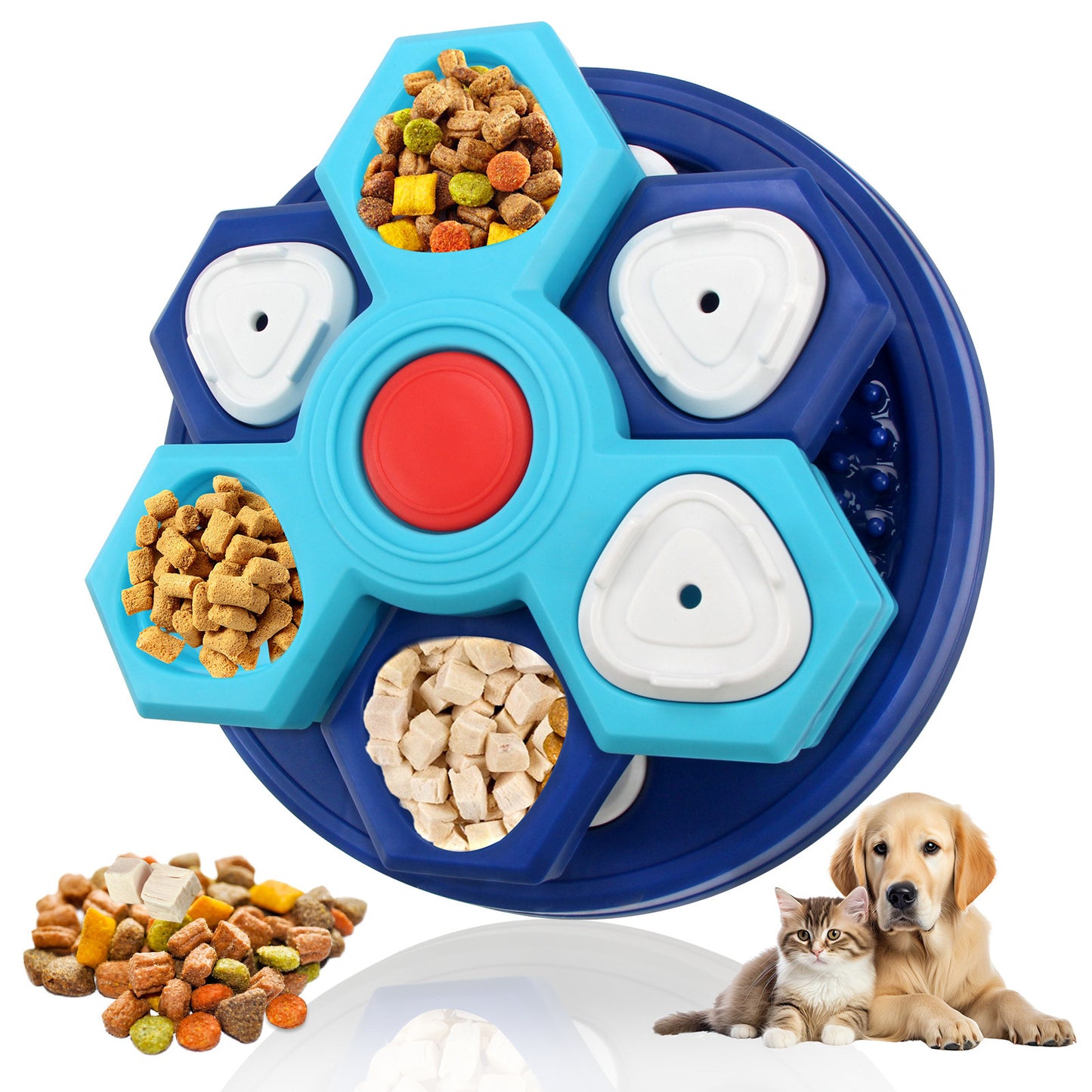 Amazon dog toys pet slow food bowl dog bowl training sound leaking food tray cat toys dog educational toys