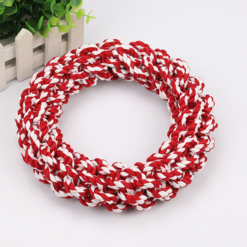 Amazon new pet toys dog cotton rope toys medium and large dog chew-resistant teething big dog toys wholesale