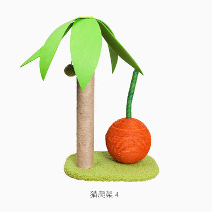 Pet toys cat sisal cat scratching post cat toys claw grinding coconut tree small cat climbing frame cat column
