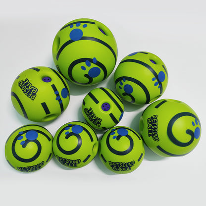 Cross-border dog toys have sound and bite-resistant pet sound toy balls that can't be chewed and broken dog toys to entertain and relieve boredom dog balls