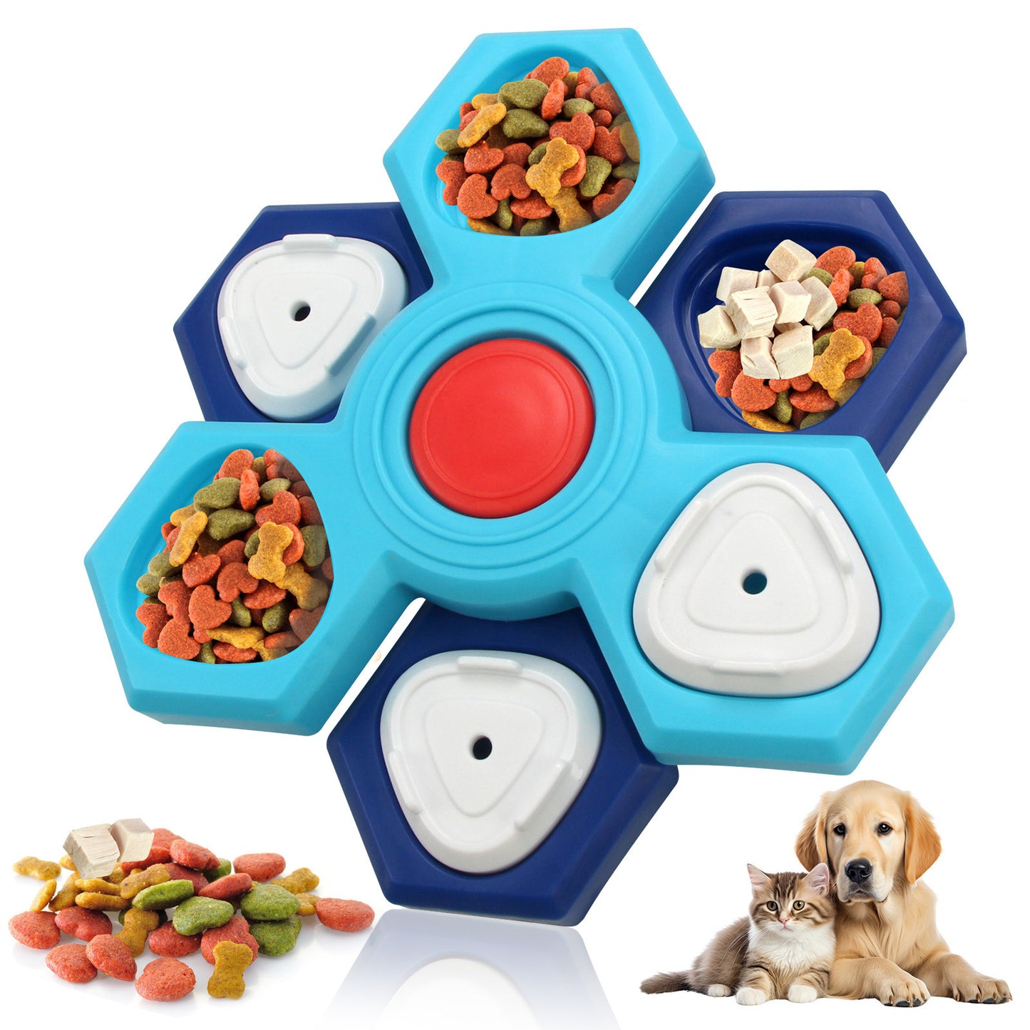 Amazon dog toys pet slow food bowl dog bowl training sound leaking food tray cat toys dog educational toys