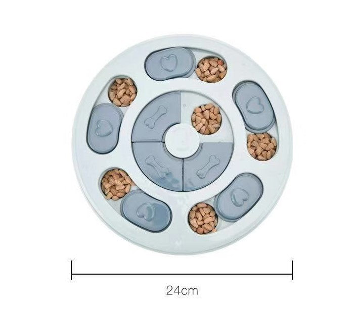 Amazon's new dog educational toys slow food tray anti-choking bowl hidden food bowl non-slip dog bowl cat bowl pet supplies