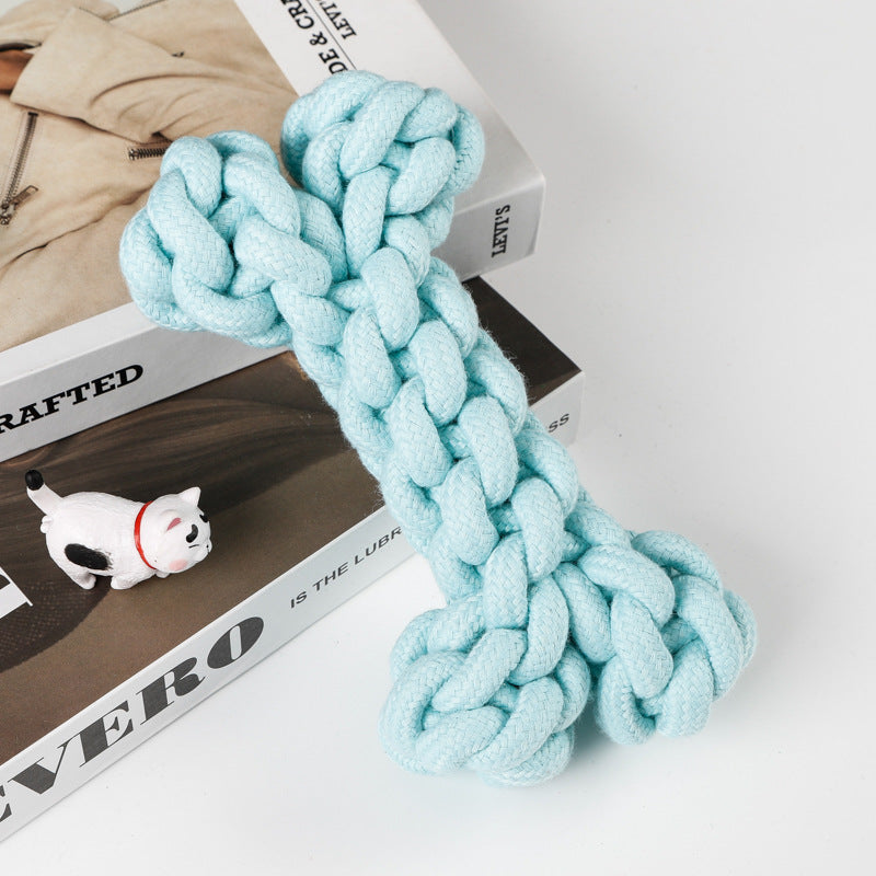 Amazon new pet toys dog cotton rope toys medium and large dog chew-resistant teething big dog toys wholesale