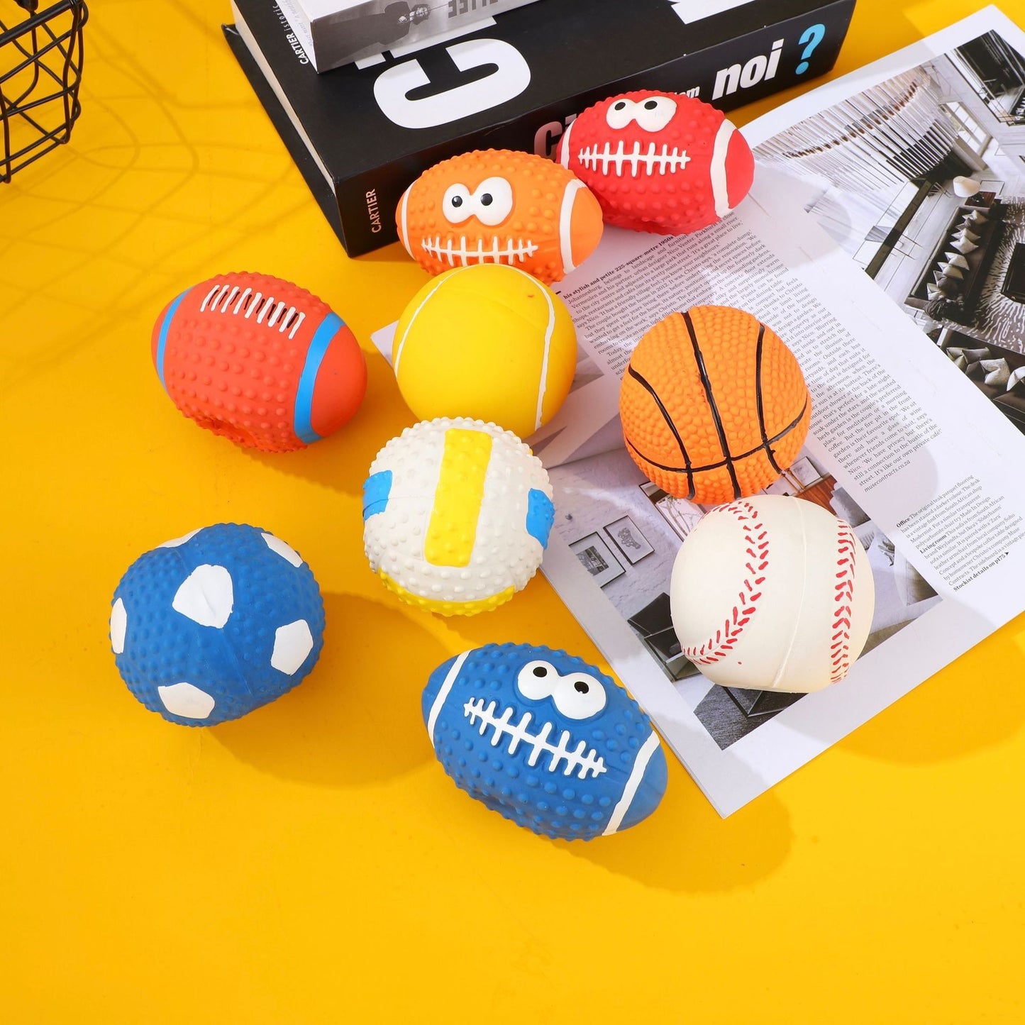 Dog toys, pet sound toys, chewable puppy teeth cleaning and training vinyl toys wholesale