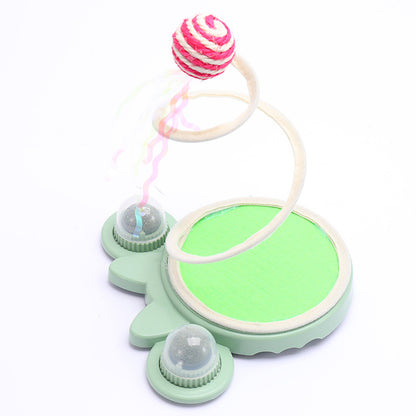 Cat Toys Spring Coil Spiral Mouse Cat Toys Cat Self-entertainment Toys Cat Scratching Board Pet Toys