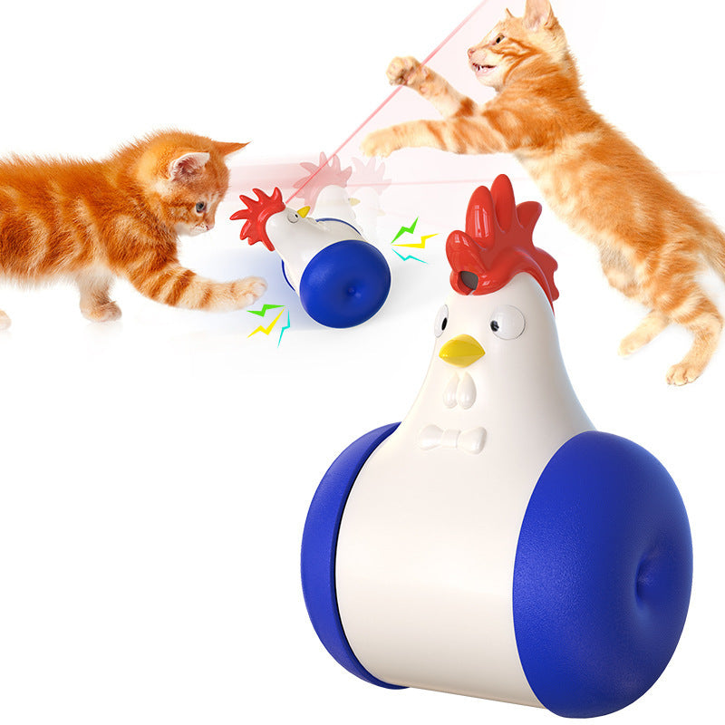 Pet supplies wholesale factory Amazon new hot-selling electric sounding tumbler laser cat toy