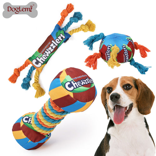 Cross-border pet dog toys, rainbow twisted candy toys, dog teething toys, chewable toys, sound toys, pet supplies