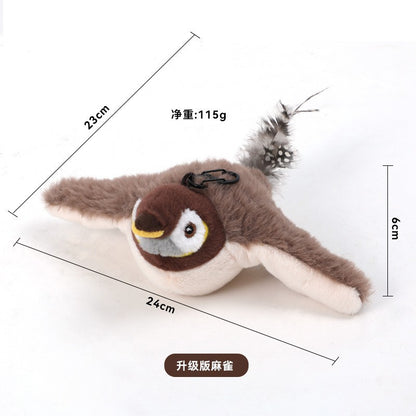 Cross-border pet toys cat plush intelligent simulation animal toys cat teaser cat self-entertainment artifact