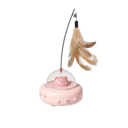 Smart Automatic Cat Toy Self-Entertainment Electric Induction Cat Toy Feather Cat Teaser Pet Supplies
