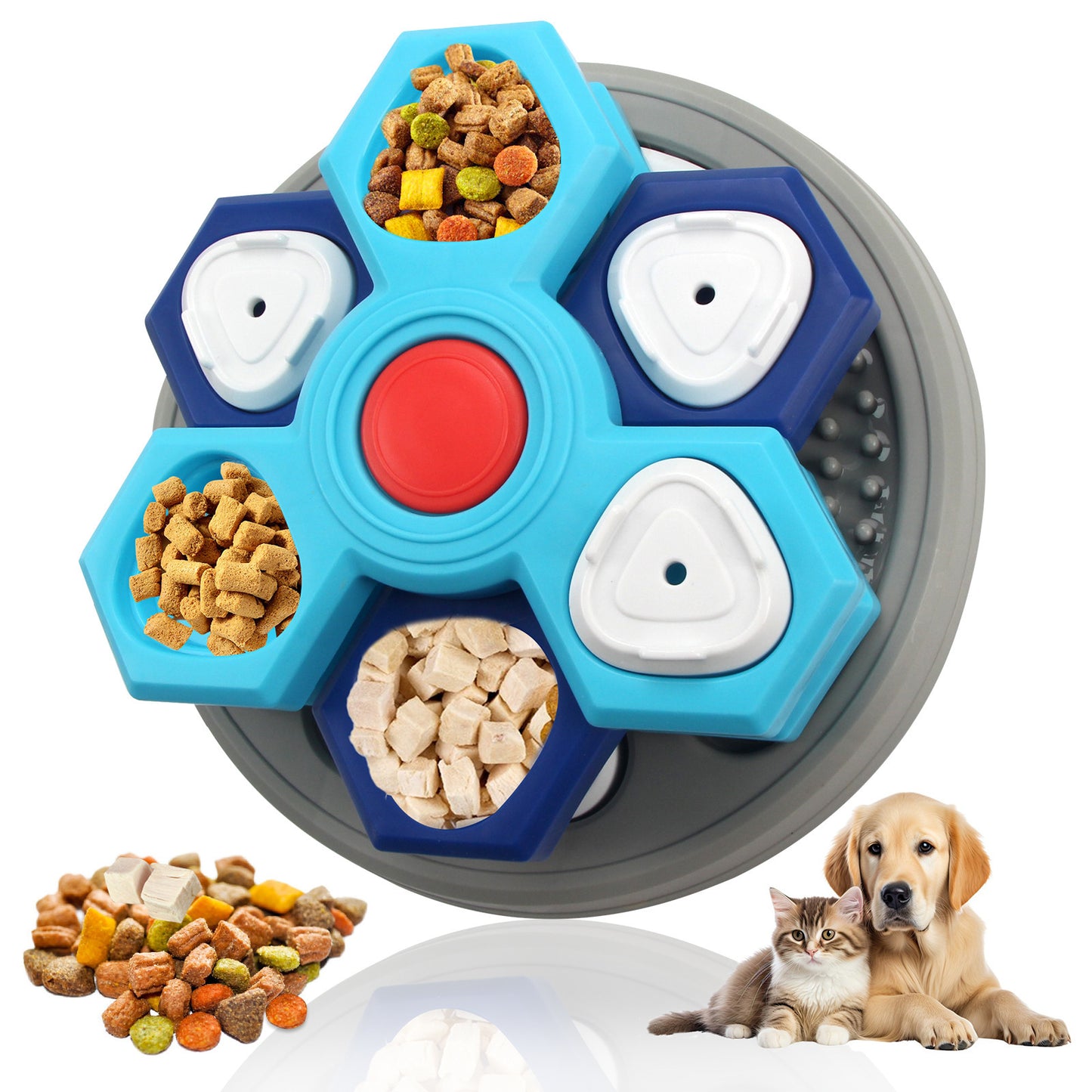 Amazon dog toys pet slow food bowl dog bowl training sound leaking food tray cat toys dog educational toys